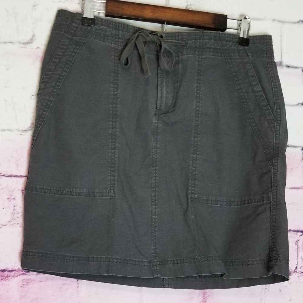 EDDIE BAUER GRAY OUTDOOR ACTIVE SKIRT 6